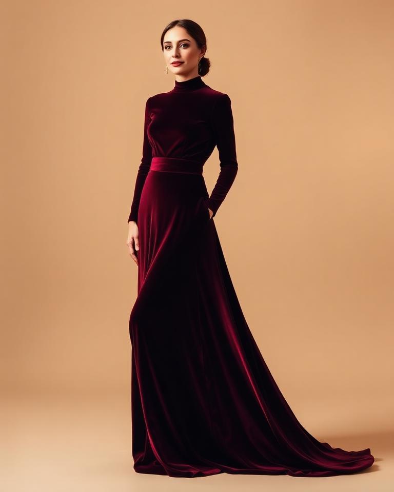 Velvet gown