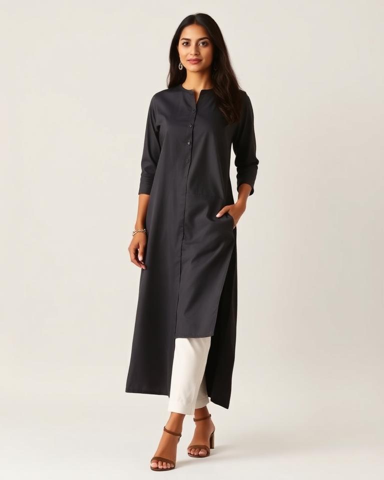 Kurta with cigarette pants