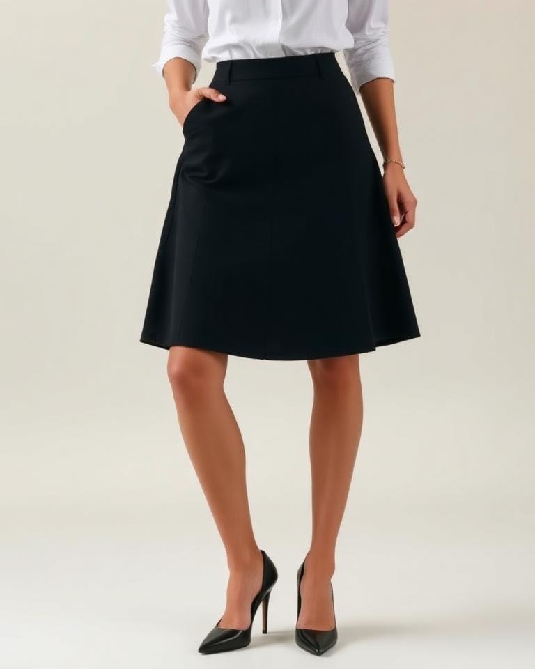 Pencil skirt with shirt