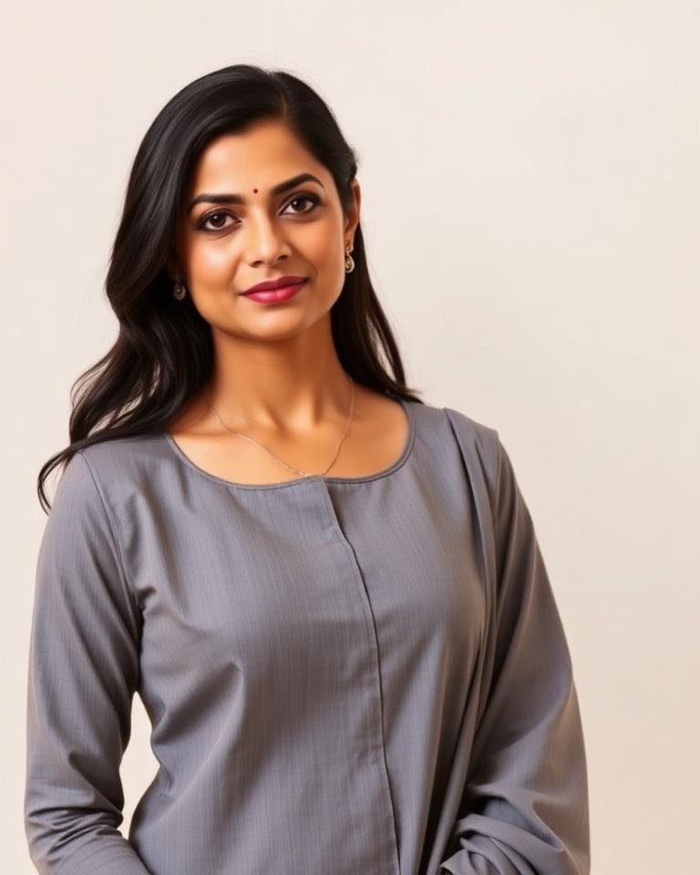 Salwar suit in muted tones