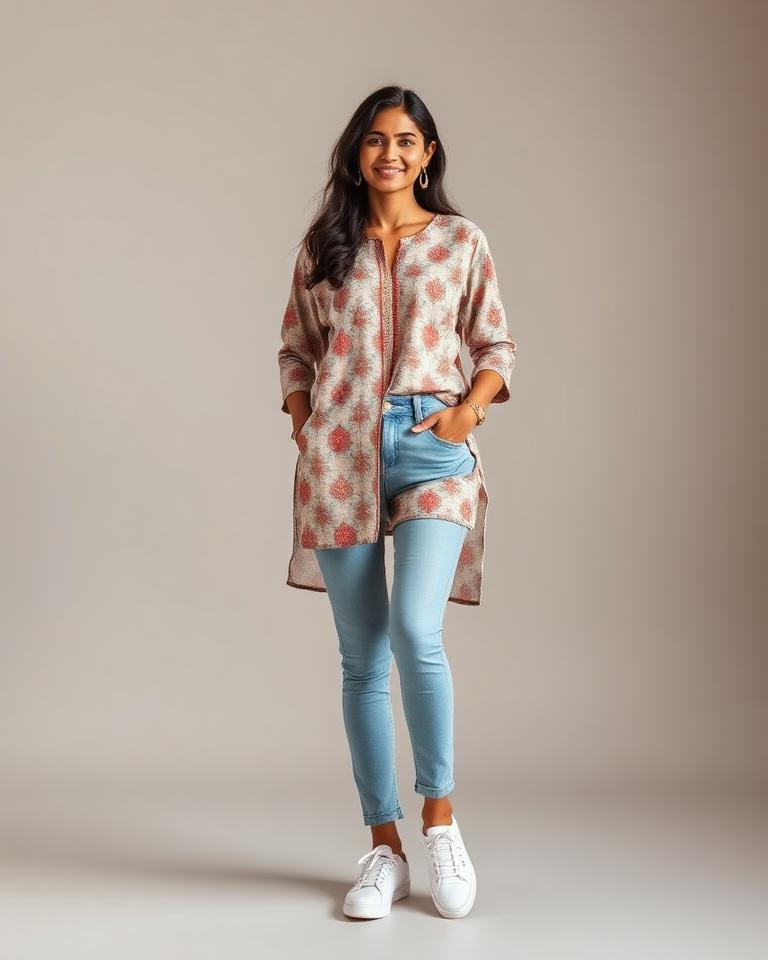 Kurti with jeans