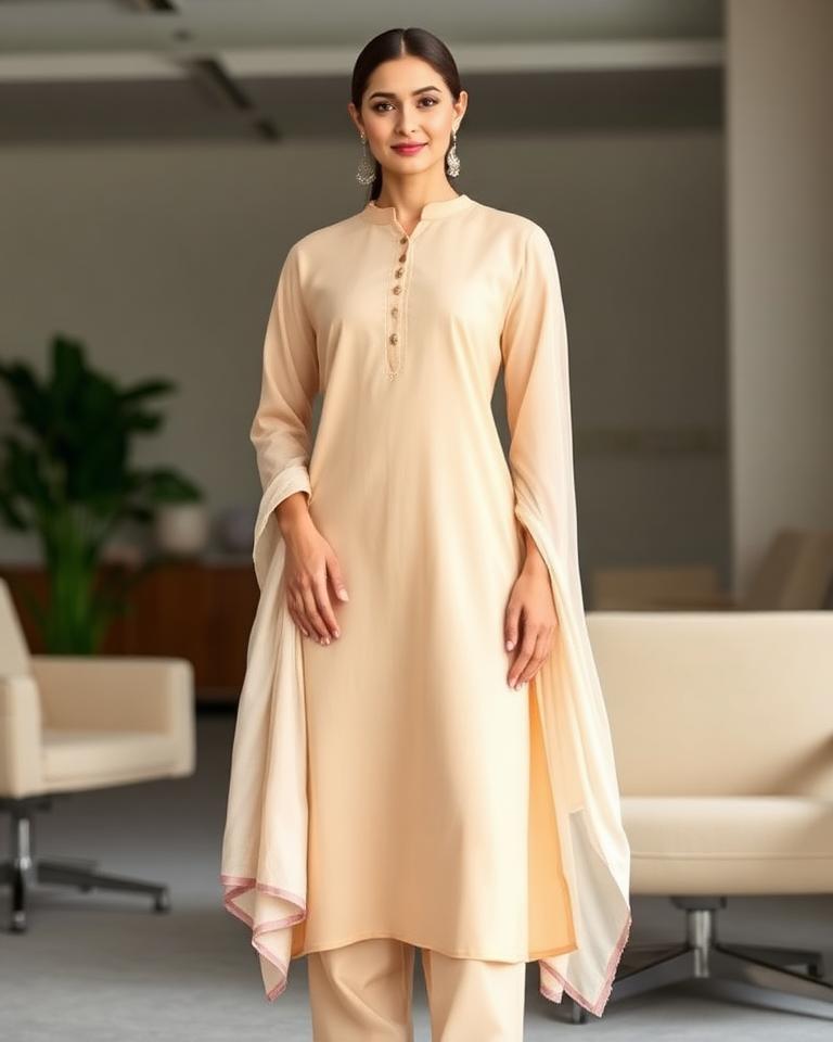 Salwar suit, simple dupatta