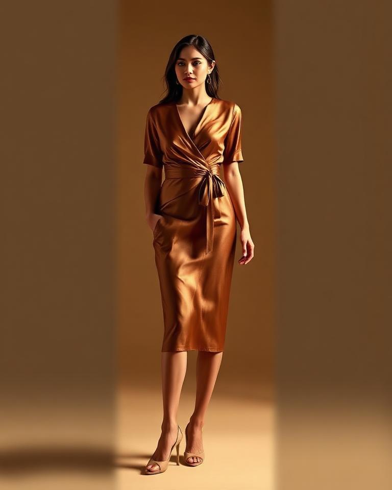 Wrap top with skirt