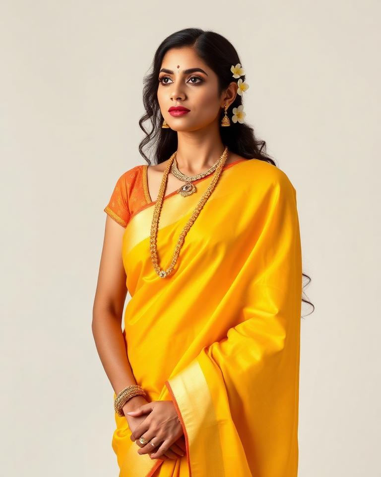 Cotton silk saree