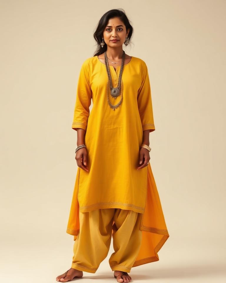 Kurta with dhoti pants