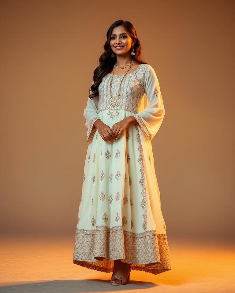 Anarkali for evening dinner
